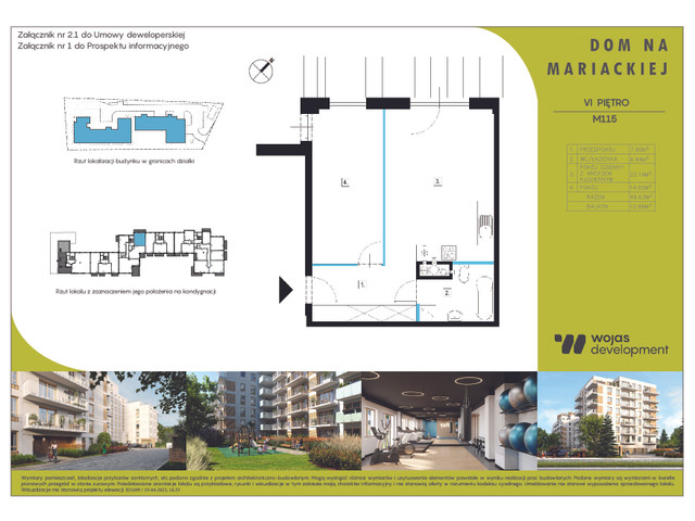 Mieszkanie w inwestycji DOM NA MARIACKIEJ, symbol M115 » nportal.pl