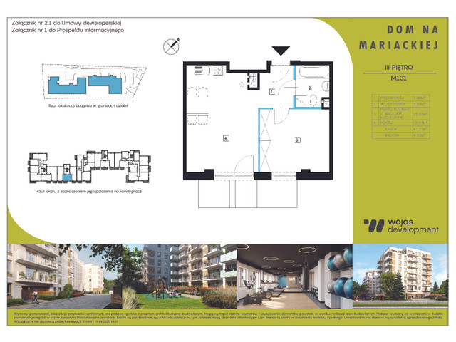 Mieszkanie w inwestycji DOM NA MARIACKIEJ, symbol M131 » nportal.pl