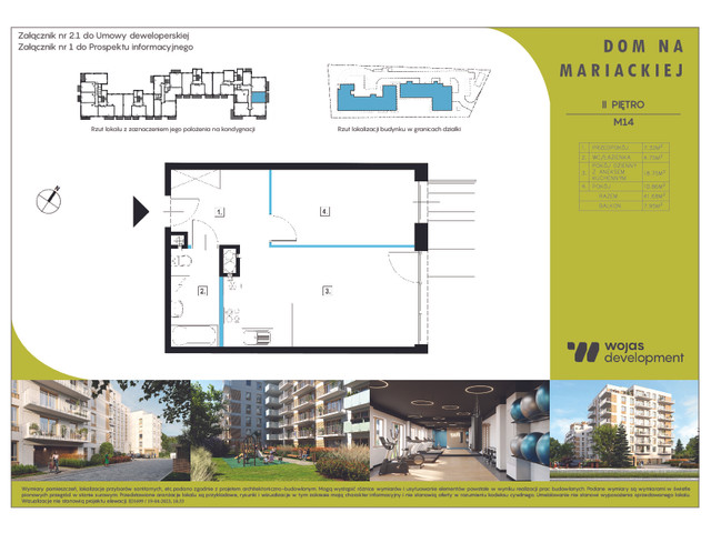 Mieszkanie w inwestycji DOM NA MARIACKIEJ, symbol M14 » nportal.pl