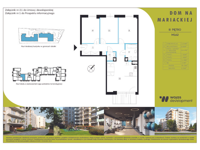 Mieszkanie w inwestycji DOM NA MARIACKIEJ, symbol M162 » nportal.pl