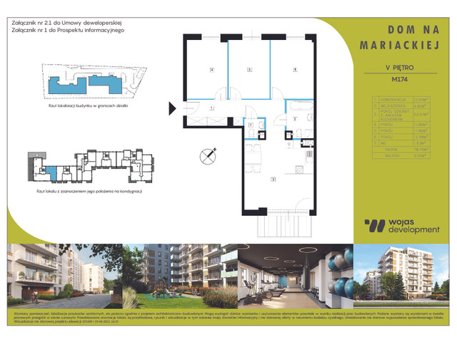 Mieszkanie w inwestycji DOM NA MARIACKIEJ, symbol M174 » nportal.pl
