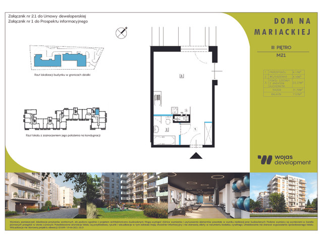 Mieszkanie w inwestycji DOM NA MARIACKIEJ, symbol M21 » nportal.pl