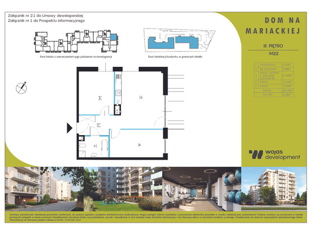 Mieszkanie w inwestycji DOM NA MARIACKIEJ, symbol M22 » nportal.pl