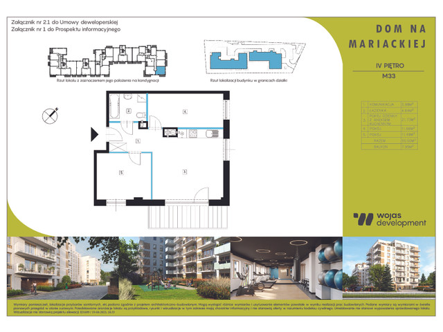 Mieszkanie w inwestycji DOM NA MARIACKIEJ, symbol M33 » nportal.pl