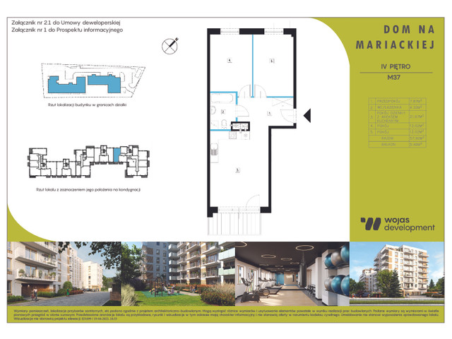 Mieszkanie w inwestycji DOM NA MARIACKIEJ, symbol M37 » nportal.pl