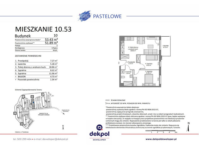 Mieszkanie w inwestycji Osiedle Pastelowe etap III, symbol 10.53 » nportal.pl