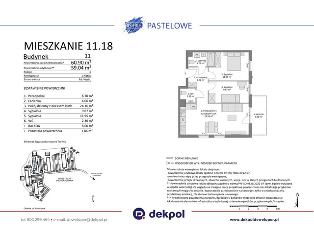 Mieszkanie w inwestycji Osiedle Pastelowe etap III, symbol 11.18 » nportal.pl