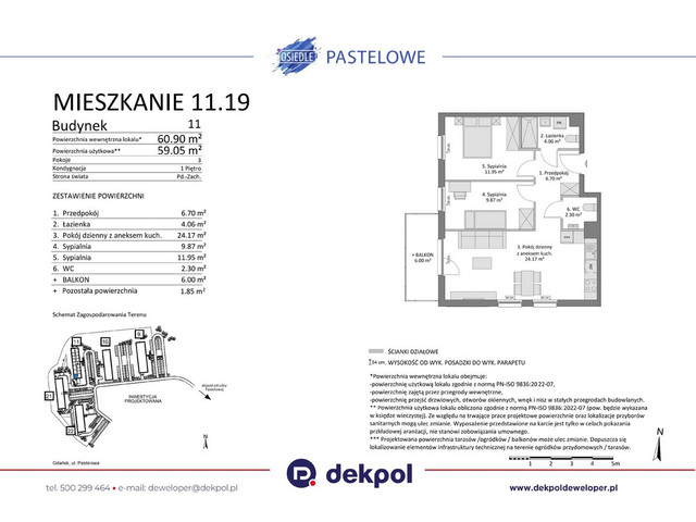 Mieszkanie w inwestycji Osiedle Pastelowe etap III, symbol 11.19 » nportal.pl