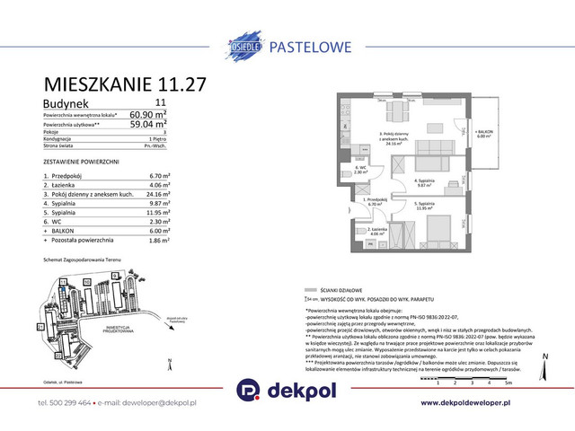 Mieszkanie w inwestycji Osiedle Pastelowe etap III, symbol 11.27 » nportal.pl