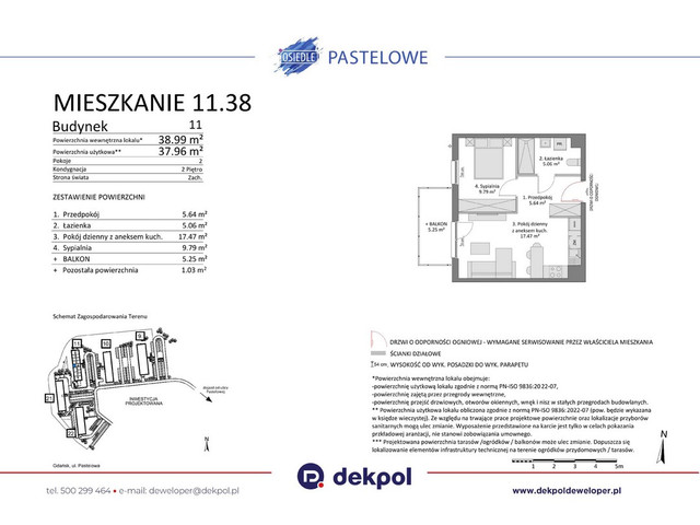 Mieszkanie w inwestycji Osiedle Pastelowe etap III, budynek Rezerwacja, symbol 11.38 » nportal.pl