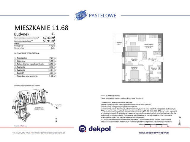 Mieszkanie w inwestycji Osiedle Pastelowe etap III, budynek Rezerwacja, symbol 11.68 » nportal.pl