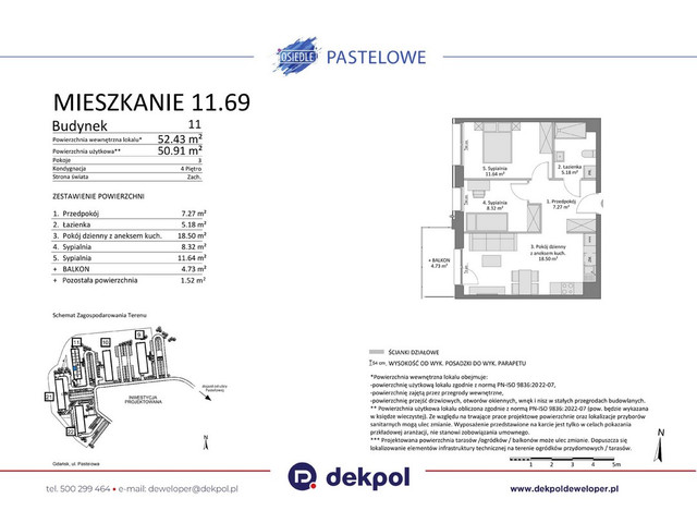 Mieszkanie w inwestycji Osiedle Pastelowe etap III, symbol 11.69 » nportal.pl