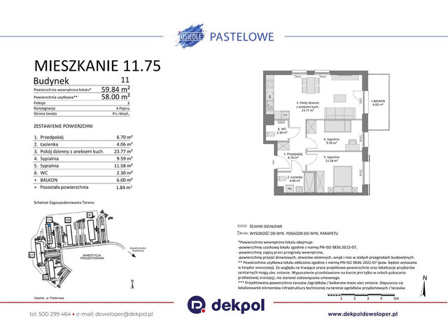 Mieszkanie w inwestycji Osiedle Pastelowe etap III, symbol 11.75 » nportal.pl