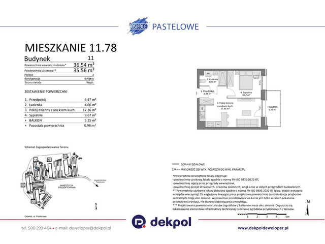 Mieszkanie w inwestycji Osiedle Pastelowe etap III, symbol 11.78 » nportal.pl