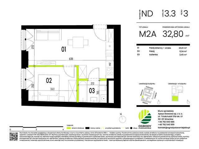 Mieszkanie w inwestycji Ogrody Staromiejskie, symbol ND.3.3 » nportal.pl