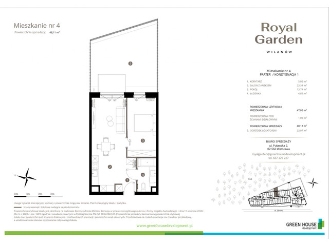 Mieszkanie w inwestycji Royal Garden Wilanów, symbol M.04 » nportal.pl