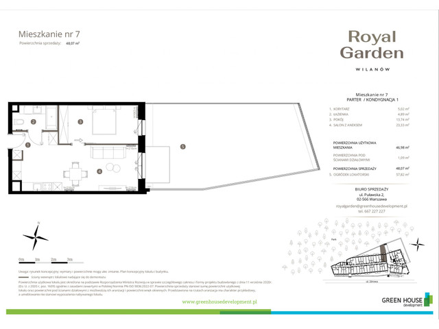 Mieszkanie w inwestycji Royal Garden Wilanów, symbol M.07 » nportal.pl