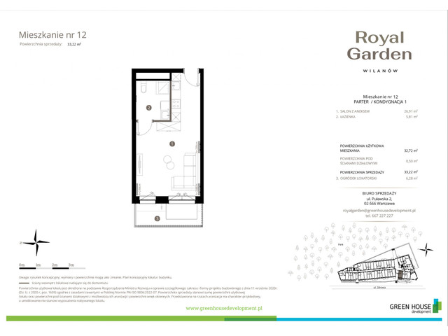 Mieszkanie w inwestycji Royal Garden Wilanów, symbol M.12 » nportal.pl