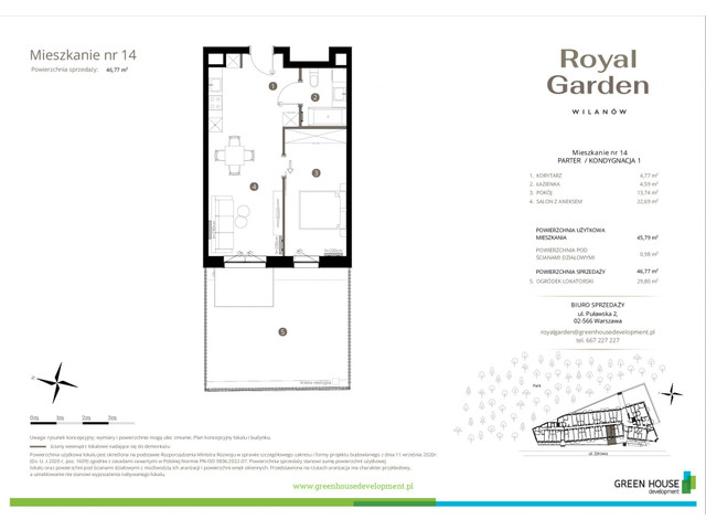 Mieszkanie w inwestycji Royal Garden Wilanów, symbol M.14 » nportal.pl