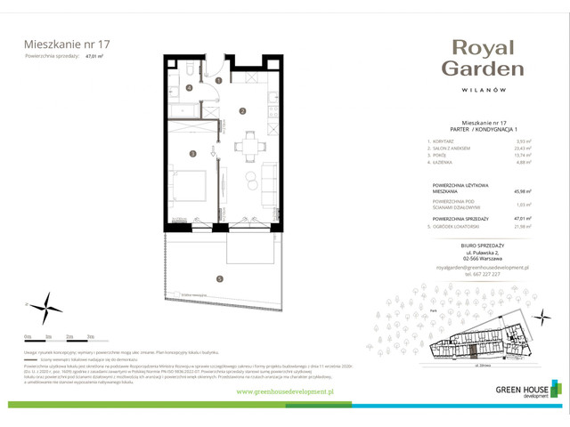 Mieszkanie w inwestycji Royal Garden Wilanów, symbol M.17 » nportal.pl