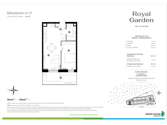 Mieszkanie w inwestycji Royal Garden Wilanów, symbol M.21 » nportal.pl