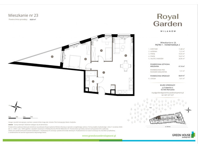 Mieszkanie w inwestycji Royal Garden Wilanów, symbol M.23 » nportal.pl