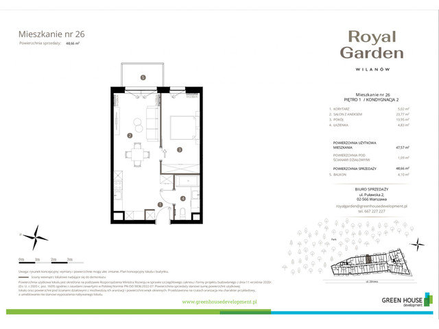 Mieszkanie w inwestycji Royal Garden Wilanów, symbol M.26 » nportal.pl