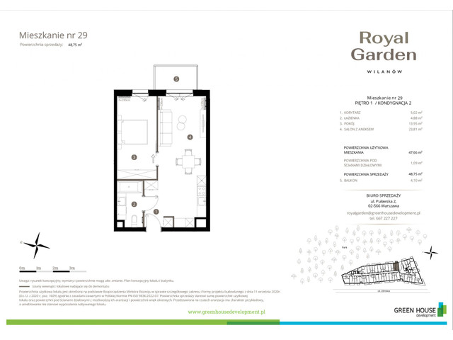 Mieszkanie w inwestycji Royal Garden Wilanów, symbol M.29 » nportal.pl