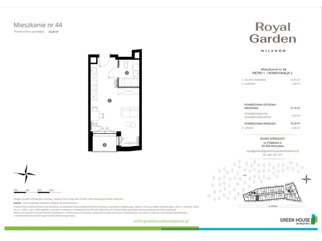 Mieszkanie w inwestycji Royal Garden Wilanów, symbol M.44 » nportal.pl