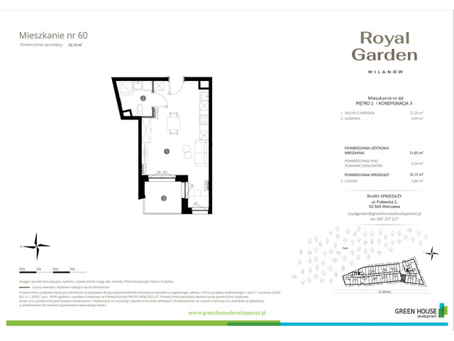 Mieszkanie w inwestycji Royal Garden Wilanów, symbol M.60 » nportal.pl