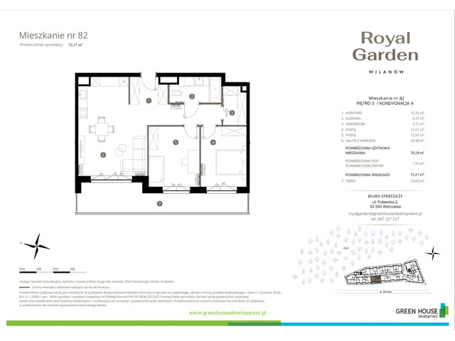 Mieszkanie w inwestycji Royal Garden Wilanów, symbol M.82 » nportal.pl