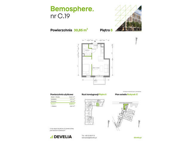 Mieszkanie w inwestycji Bemosphere, symbol C/019 » nportal.pl