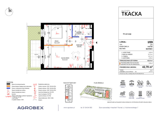 Mieszkanie w inwestycji Osiedle Tkacka, symbol 1/09 » nportal.pl