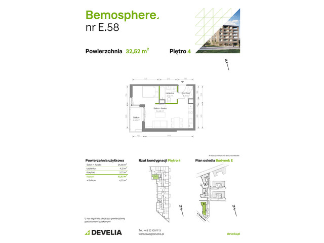 Mieszkanie w inwestycji Bemosphere, symbol E/058 » nportal.pl