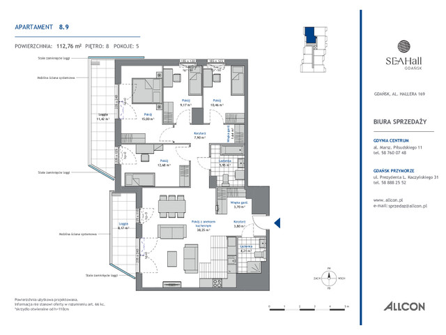 Mieszkanie w inwestycji SEAHall, symbol 8.9 » nportal.pl