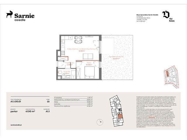 Mieszkanie w inwestycji Sarnie Osiedle, symbol SO-A1.1.LM-00.01 » nportal.pl