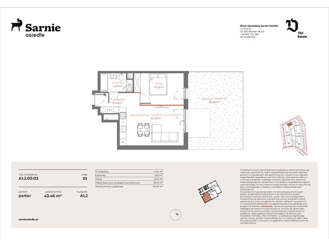 Mieszkanie w inwestycji Sarnie Osiedle, symbol SO-A1.2.LM-00.03 » nportal.pl