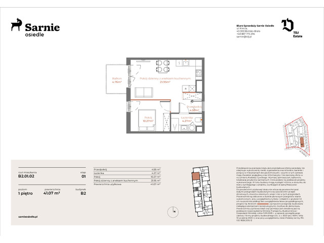 Mieszkanie w inwestycji Sarnie Osiedle, symbol SO-B2.LM-01.02 » nportal.pl