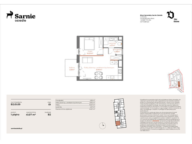 Mieszkanie w inwestycji Sarnie Osiedle, symbol SO-B2.LM-01.09 » nportal.pl