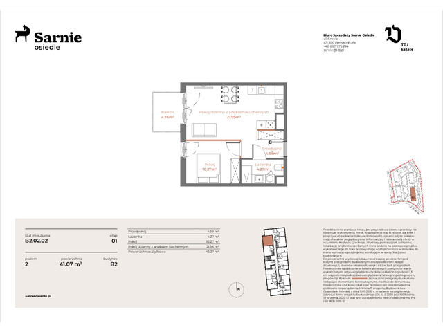 Mieszkanie w inwestycji Sarnie Osiedle, symbol SO-B2.LM-02.02 » nportal.pl