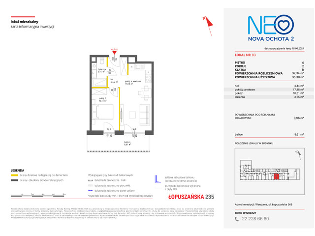 Mieszkanie w inwestycji NEO NOVA OCHOTA, symbol 2M.83 » nportal.pl