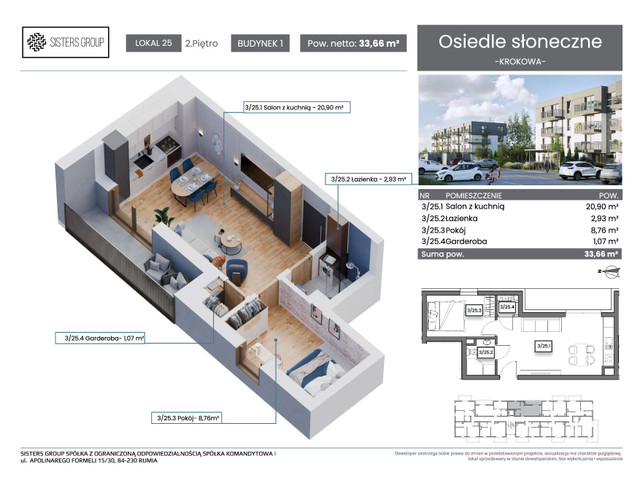 Mieszkanie w inwestycji Osiedle Słoneczne, symbol B1.25 » nportal.pl