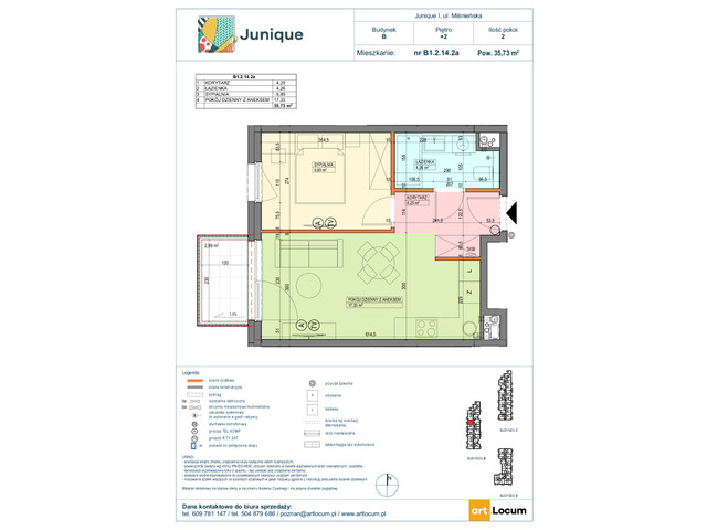 Mieszkanie w inwestycji JUNIQUE I.II, symbol B1.2.14.2a » nportal.pl