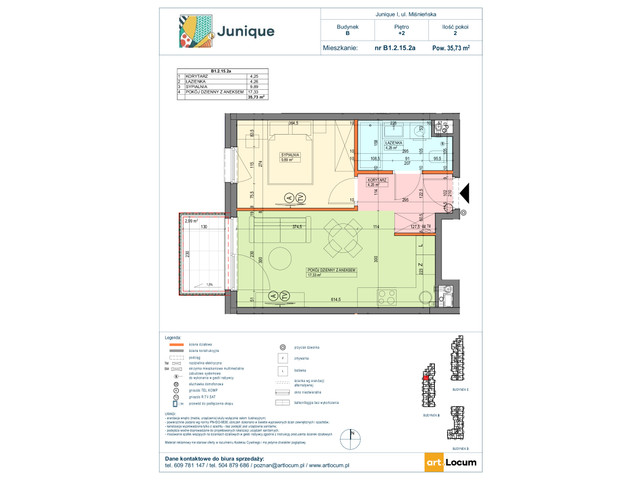 Mieszkanie w inwestycji JUNIQUE I.II, symbol B1.2.15.2a » nportal.pl