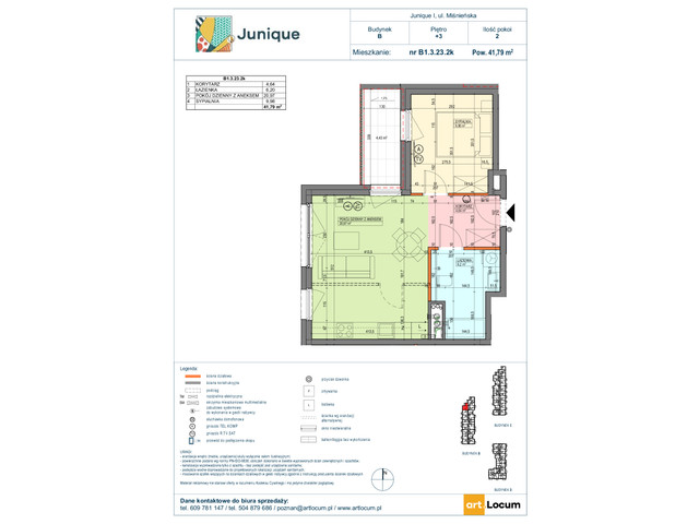 Mieszkanie w inwestycji JUNIQUE I.II, symbol B1.3.23.2k » nportal.pl