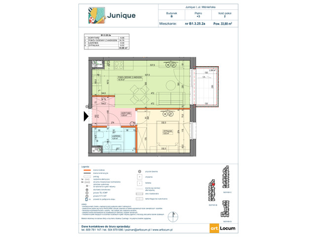 Mieszkanie w inwestycji JUNIQUE I.II, symbol B1.3.25.2a » nportal.pl