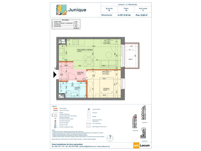 Mieszkanie w inwestycji JUNIQUE I.II, symbol B1.4.32.2a » nportal.pl