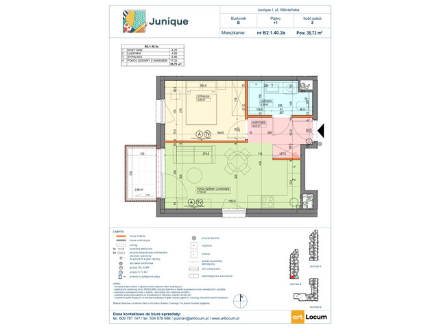 Mieszkanie w inwestycji JUNIQUE I.II, symbol B2.1.40.2a » nportal.pl