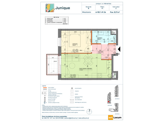 Mieszkanie w inwestycji JUNIQUE I.II, symbol B2.1.41.2a » nportal.pl