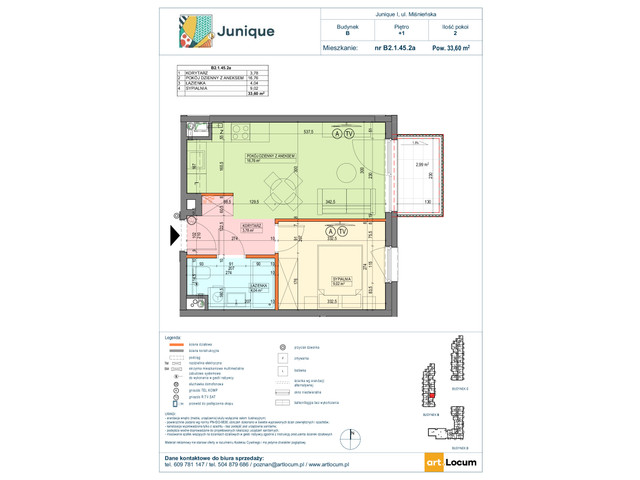 Mieszkanie w inwestycji JUNIQUE I.II, symbol B2.1.45.2a » nportal.pl